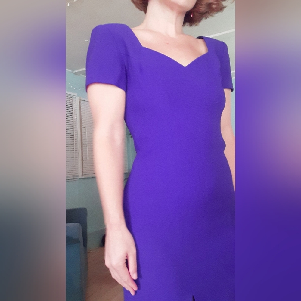 80s 90s liz Claiborne dress 4 purple Indigo